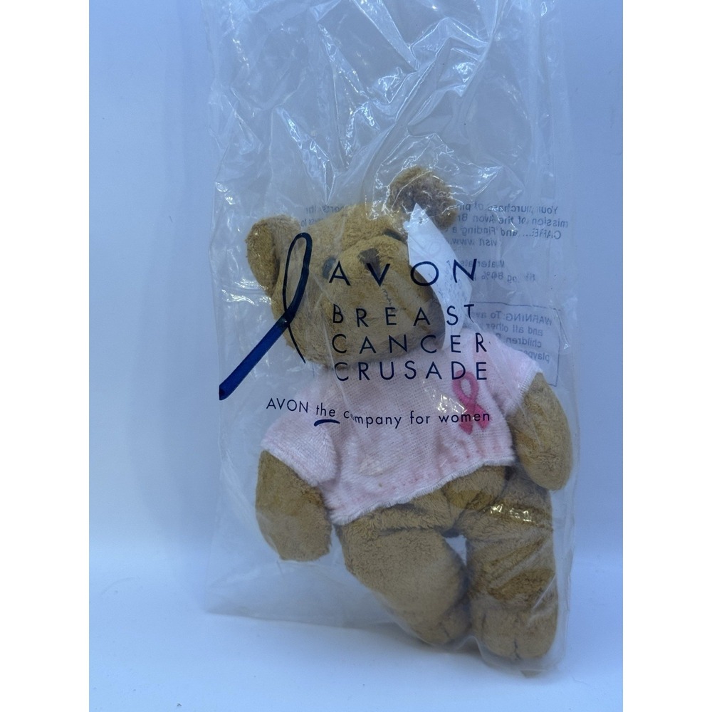 Avon Breast Cancer Crusade Teddy Bear 2001 | New in Bag | 7" Plush‎